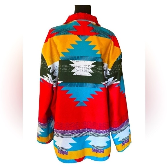 Southwest Aztec Lightweight All Seasons Jacket Southwest Colors Women’s Size 2X - Picture 2 of 13